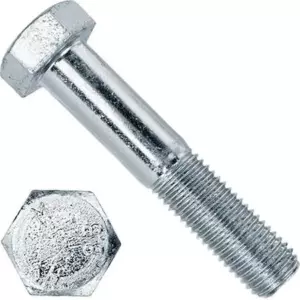 Болт DIN 931 кл.пр. 8.8 оцинкованный М10×35 мм, 20 шт.