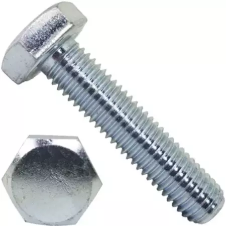 Болт DIN 933 кл.пр. 8.8 оцинкованный М16х65 мм, 10 шт.