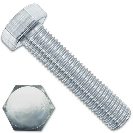 Болт DIN 961 кл.пр. 10.9 оцинкованный М10х1,25х50 мм, 25 шт.