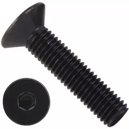 Винт DIN 7991 кл.пр. 10.9 оксидированный M10*80